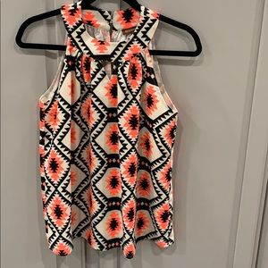 NWOT Give & Honey Halter-neck Top in Geometric